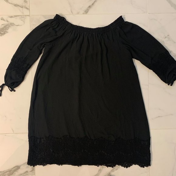 LOFT - Black Lace Dress - Size XS - Picture 2 of 4